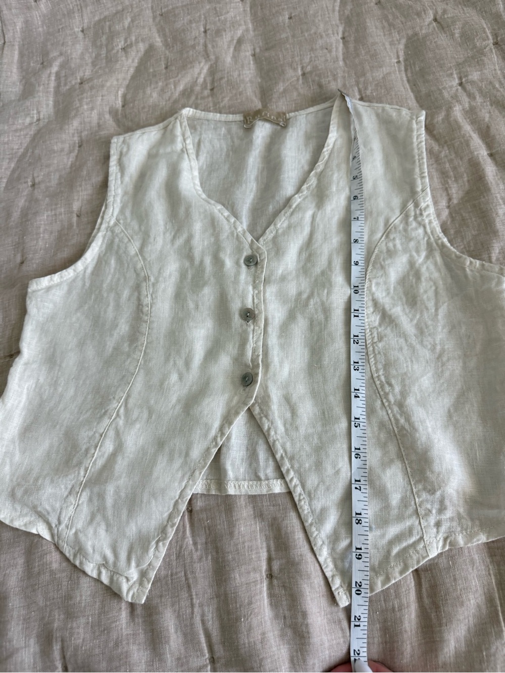 Proyecto Rufina Linen vest - Picture 4 of 6